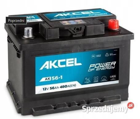 Akumulator Akcel 56Ah P 480A Akumulatory Jelcz-Laskowice