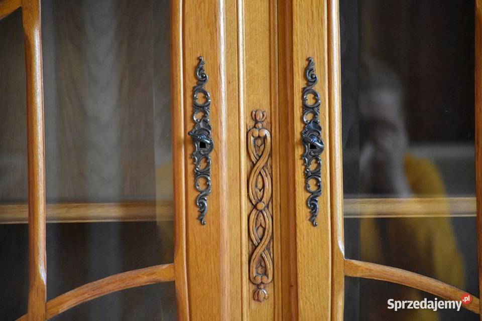 Piękna dębowa biblioteka ludwikowska sklep Dąbrowa Górnicza sprzedam