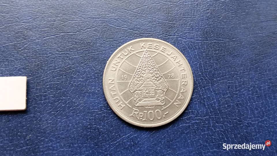 Stare monety 100 rupii 1978 Indonezja Numizmatyka Lesko