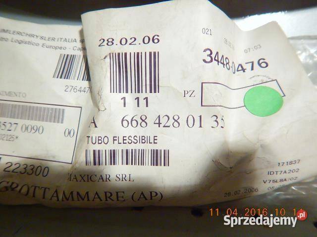 PRZEWÓD HAMULCOWY MERCEDES VARIO 669 A6684280135 Motoryzacja