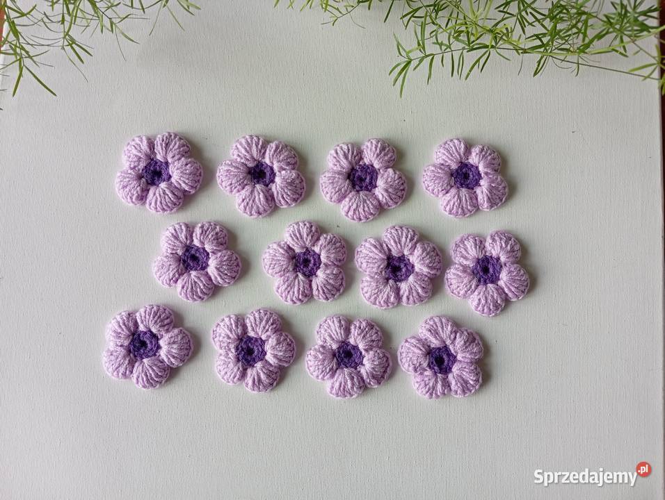 Szydełkowe kwiatki 6 Warszawa