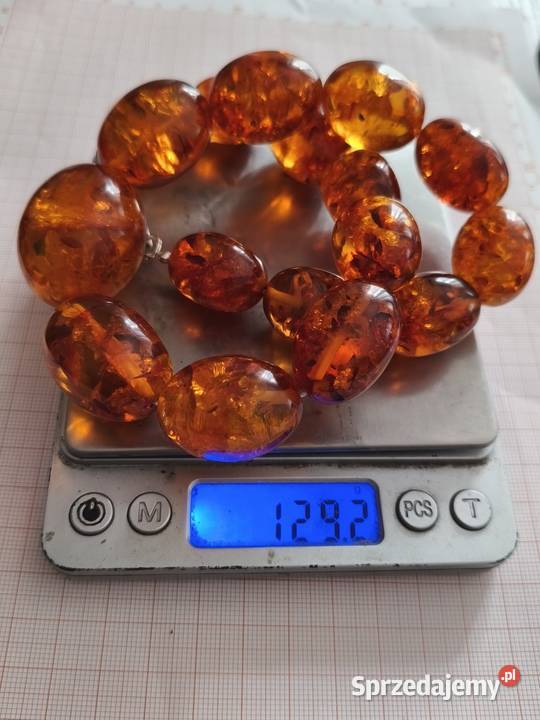 Naszyjnik Bursztyn Vintage oliwki Białystok