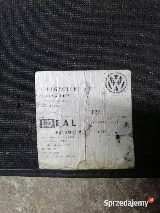 Dywaniki welurowe VW golf 4 Schwarz oryginalne Masłów Drugi