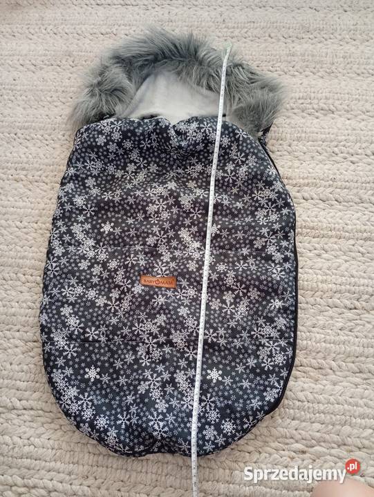 Śpiworek zimowy BabyMam śnieżynki futerko 80 łódzkie Skierniewice