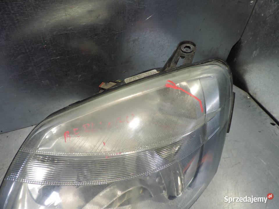 LAMPA LEWA PRZÓD PRZEDNIA CITROEN BERLINGO 1 FL osobowe Lampy przednie Nowy Sącz sprzedam