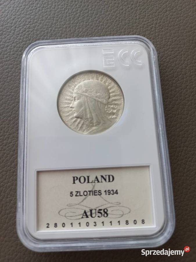 5 Głowa Kobiety 1934 AU58 Częstochowa