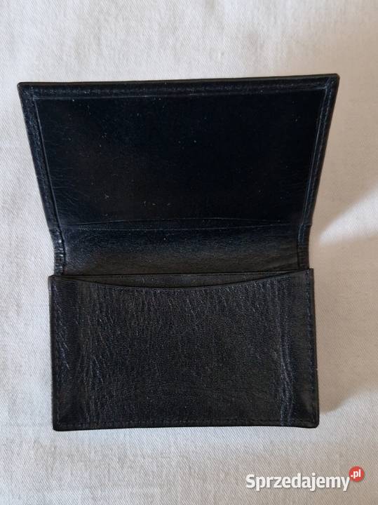 Skórzane kieszonkowe etui na karty płatnicze z Warszawa sprzedam