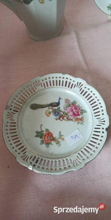 Talerzyk deserowy Z pawiem Schwarzenhammer do pomorskie