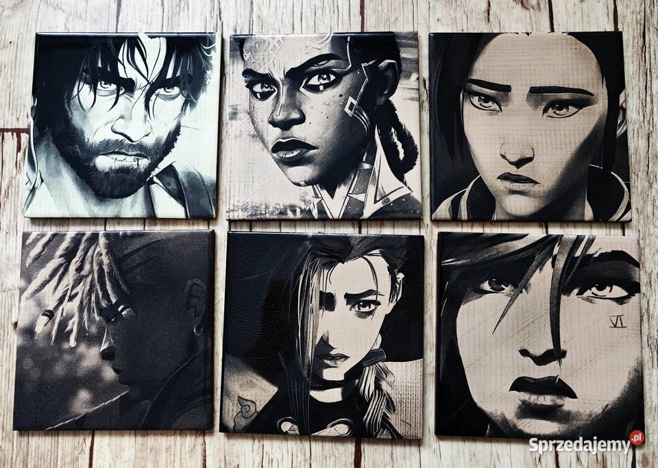 Arcane kadry z filmu serialu wygrawerowane na Obrazki i obrazy śląskie Jankowice