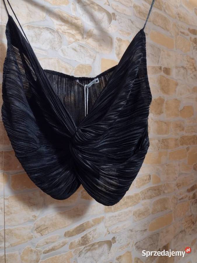 38M ZARACzarnakrótka bluzka plażowa z Madrytu Zara Kraków sprzedam