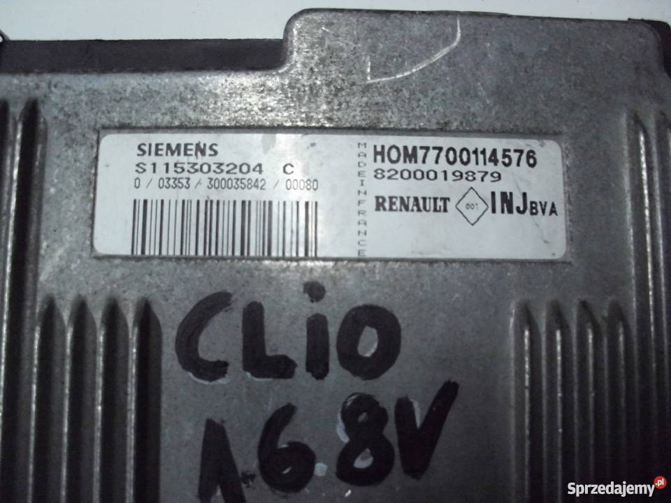 Komputer silnika Renault Clio II 16 S115300204C Lubin