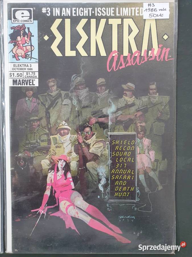 Elektra Assassin 4 komiksy Marvel USA 1986987 Rok wydania 1986 Gdynia