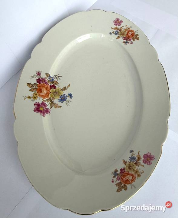 Duża Półmisek Ćmielów porcelana vintage kwiaty Kraków sprzedam