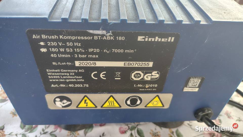 Kompresor do aerografu opolskie Rzędowice sprzedam