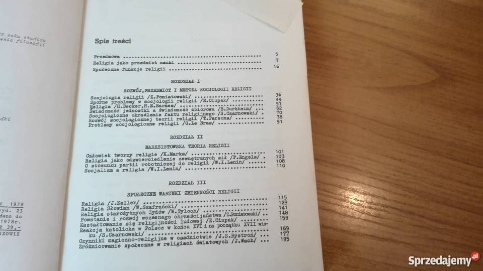 Socjologiczne aspekty religii Henryk Jadam Rok wydania 1978 Książki naukowe i popularnonaukowe