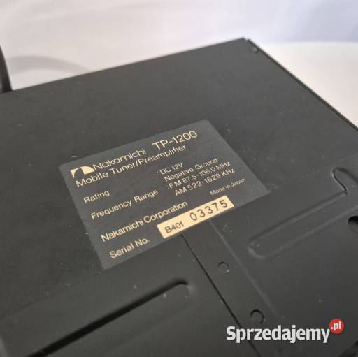 Flagowy zestaw NAKAMICHI TP1200 Radio wzmacniacz zachodniopomorskie