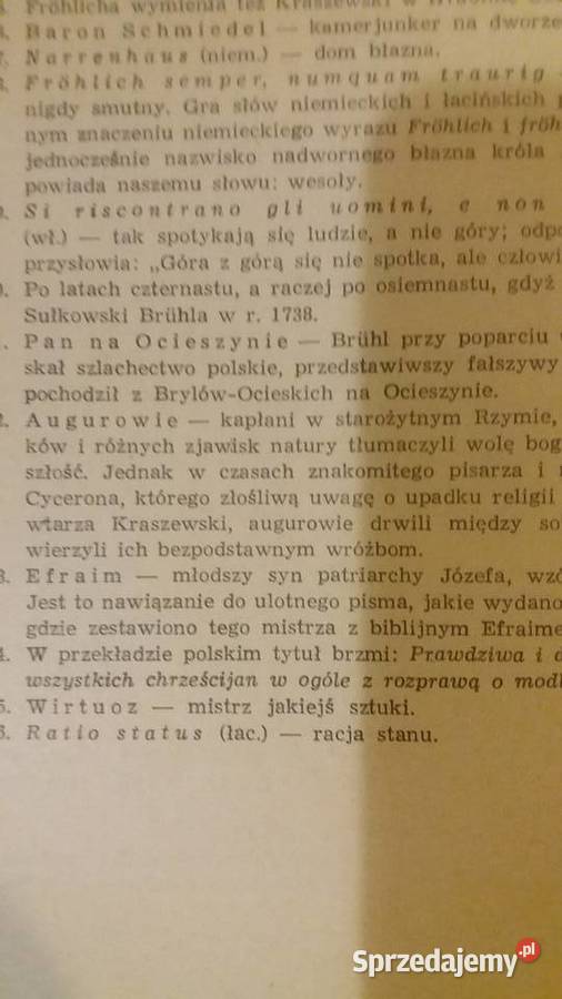 Brhl Józef Ignacy Kraszewski książki unikatowe