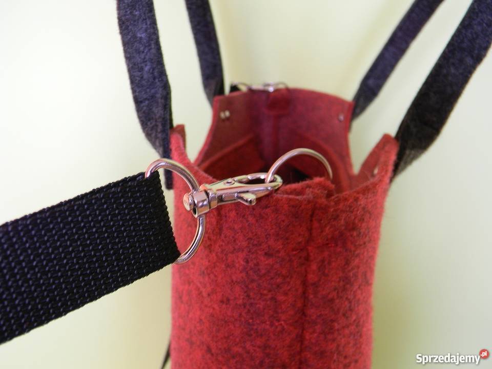 TOREBKA FILCOWA z KOTEM bez torba FILC KOTpasek Szczucin