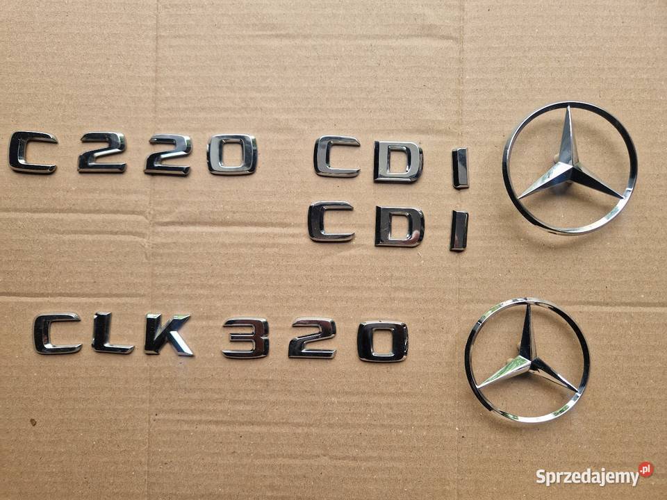 Znaczki mercedes C klasa CDI SLK Gdańsk