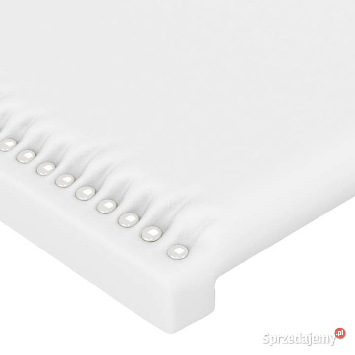 Zagłówek do łóżka z LED biały 203x16x118128 Warszawa