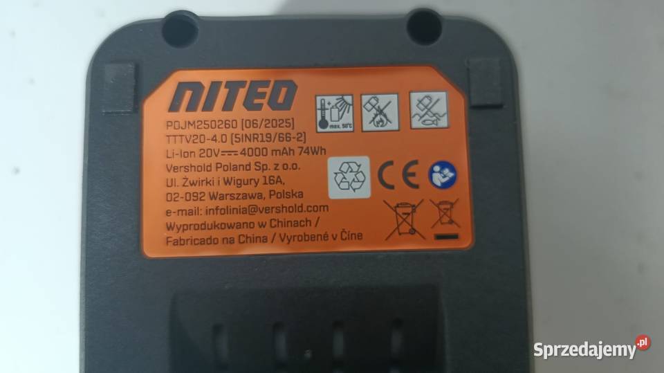 Akumulator NITEO 20 V4 Ah śląskie