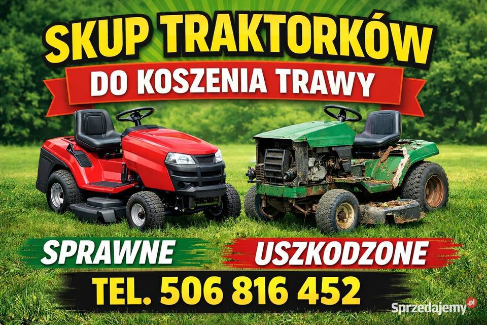 SKUP TRAKTORKÓW DO KOSZENIA TRAWY SPRAWNYCH Tarnowskie Góry