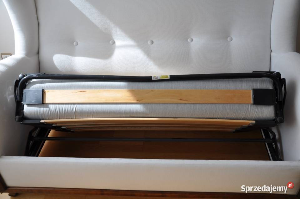 Sofa 2 os z funkcją rozkładania i puf RADPOL 160cm Płock