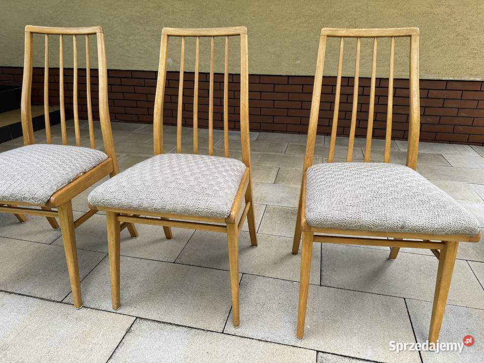 Krzesła patyczaki art deco vintage PRL na