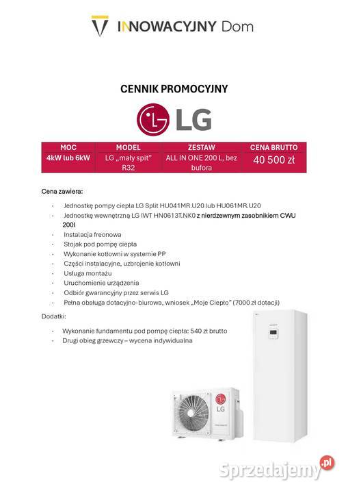 Pompa ciepła LG 46 kW split Szafa hydrauliczna Pompy ciepła Pompy ciepła Piotrków Trybunalski