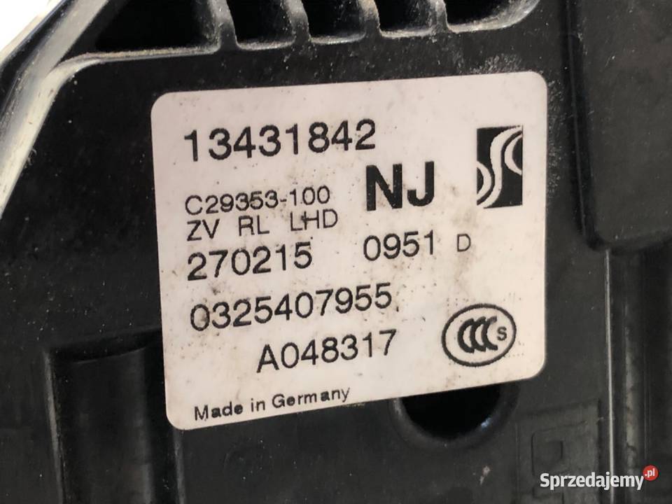 ZAMEK DRZWI LEWY TYŁ OPEL CORSA E Hatchback podkarpackie