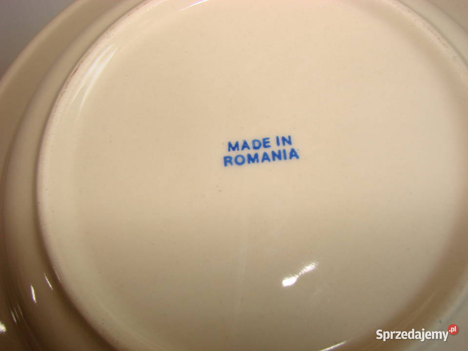 Romania talerz obiadowy PRL Pruszcz Gdański