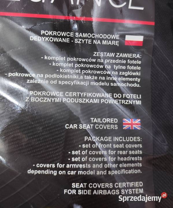 Pokrowce samochodowe Opel Zafira C komplet nowe mazowieckie Piastów