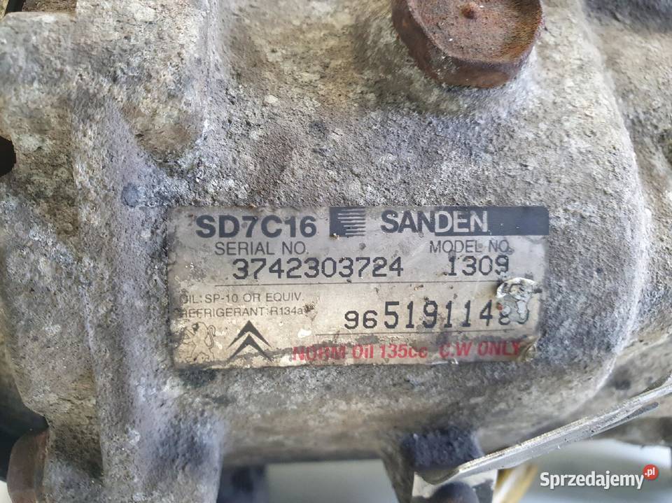 SPRĘŻARKA KLIMATYZACJI Peugeot 307 16 HDI osobowe Kompresory klimatyzacji Części samochodowe Chełm