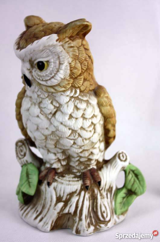 Porcelanowa sowa 21 Porcelana i szkło dolnośląskie Kłodzko