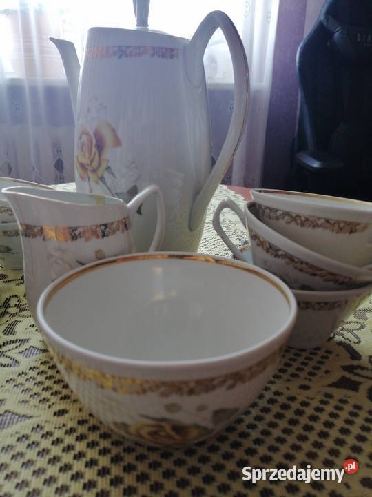 Porcelanowy serwis kawowy z PRL pomorskie Gdynia