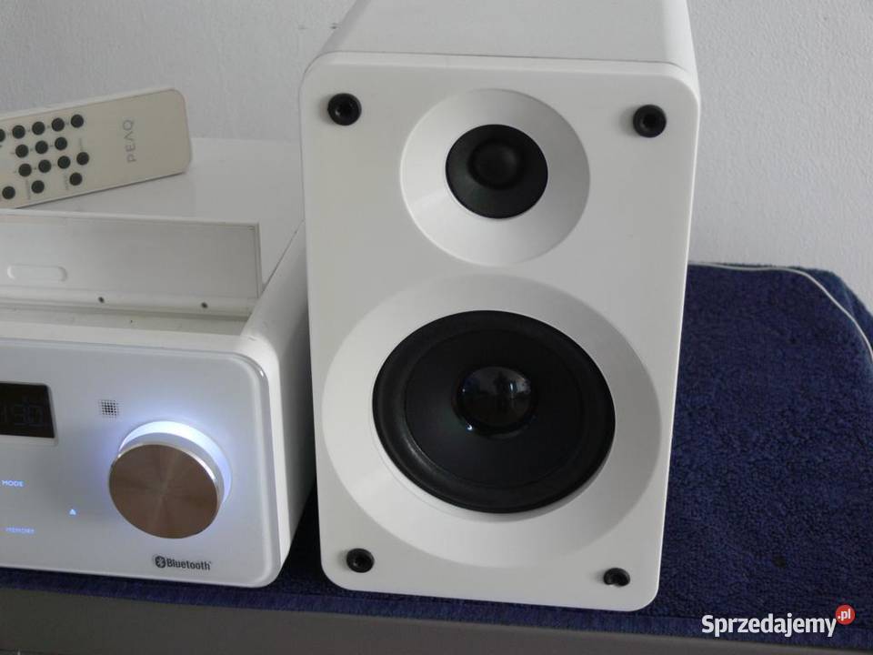 Wieża PEAQ pilot BT USB mp3 RDS AUX kolumny Audio Jasło