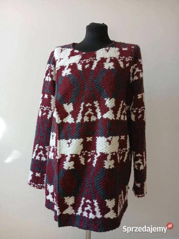 Sweter damski ciepły elegancki Le Temps des szary/srebrny Kielce