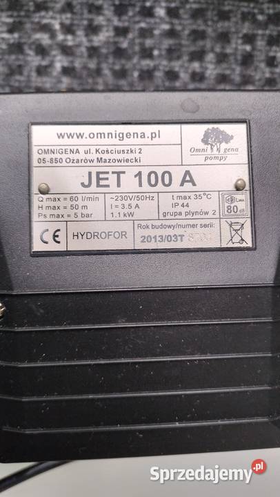 Pompa Hydroforowa Omnigena Jet 100A