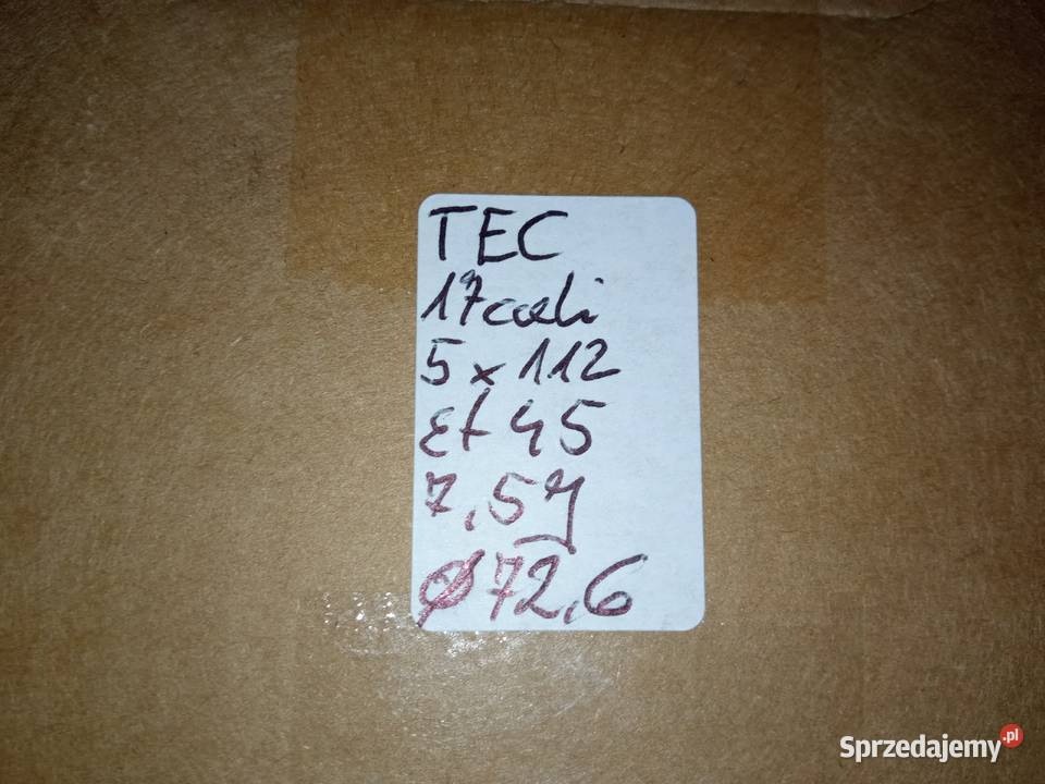 Felgi TEC 17 5x112 et45 75J Audi VW Skoda Seat Szczukowskie Górki