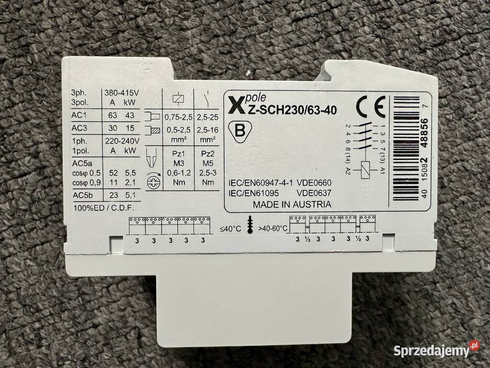 Stycznik modułowy 63A 4Z 230V AC ZSCH2306340 Łódź