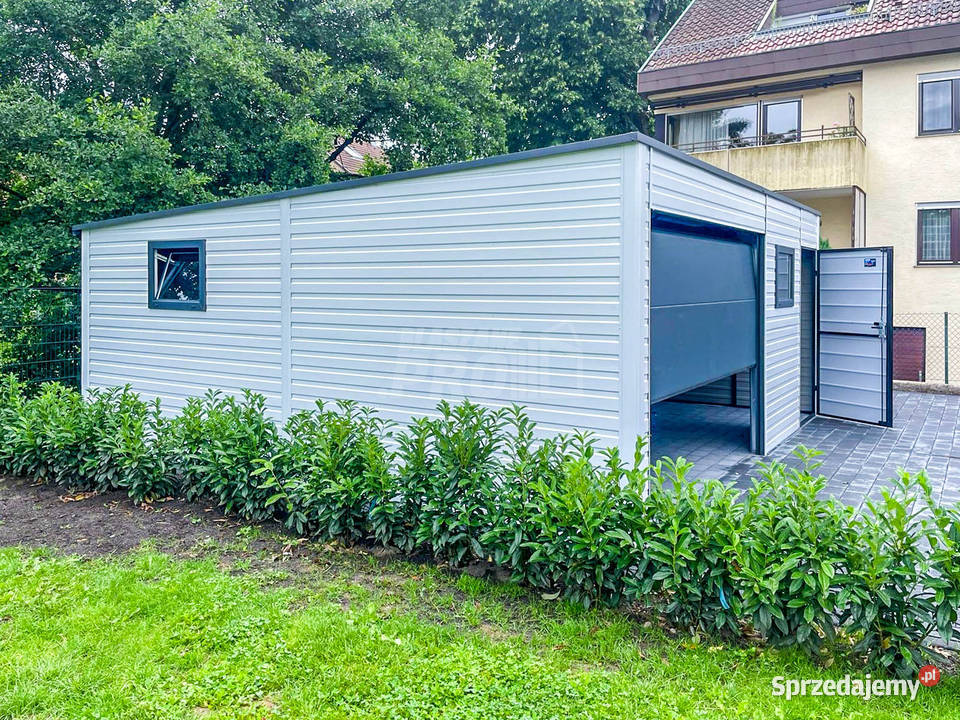 Garaż Blaszany 65x6m Brama Segmentowa 3x Okno samodzielny Jarocin