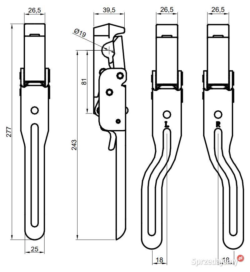 SPINACZ Burty PROSTY OCYNK Otwieranie Dół Hydraulika