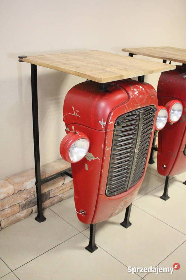 Stolik barowy traktor BLAT 60x60 2 HOKERY Pszczyna