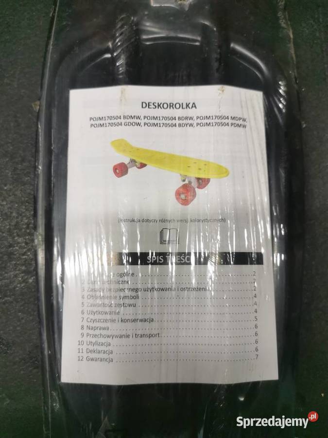 Deskorolka Fiszka czarna czerwone kółka Nowa Ruda Śląska sprzedam