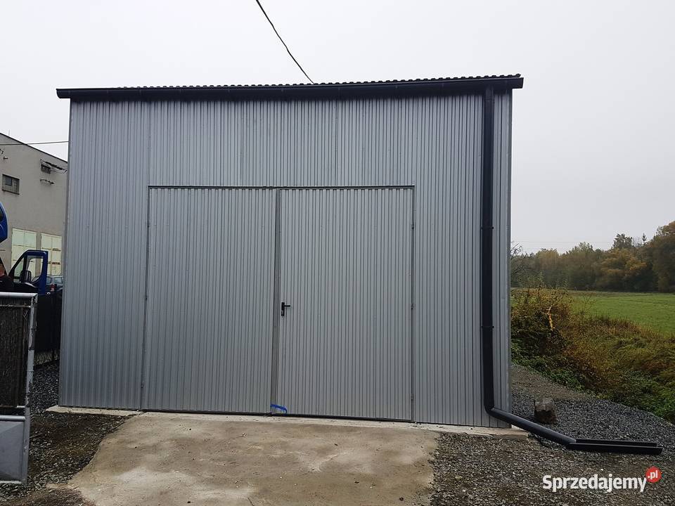Blaszana montowana hala 5x7m srebrna Hale i magazyny małopolskie