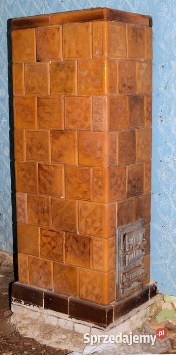 Stary Piec Kaflowy Figurowy Antyk Ozdobny Piecyk