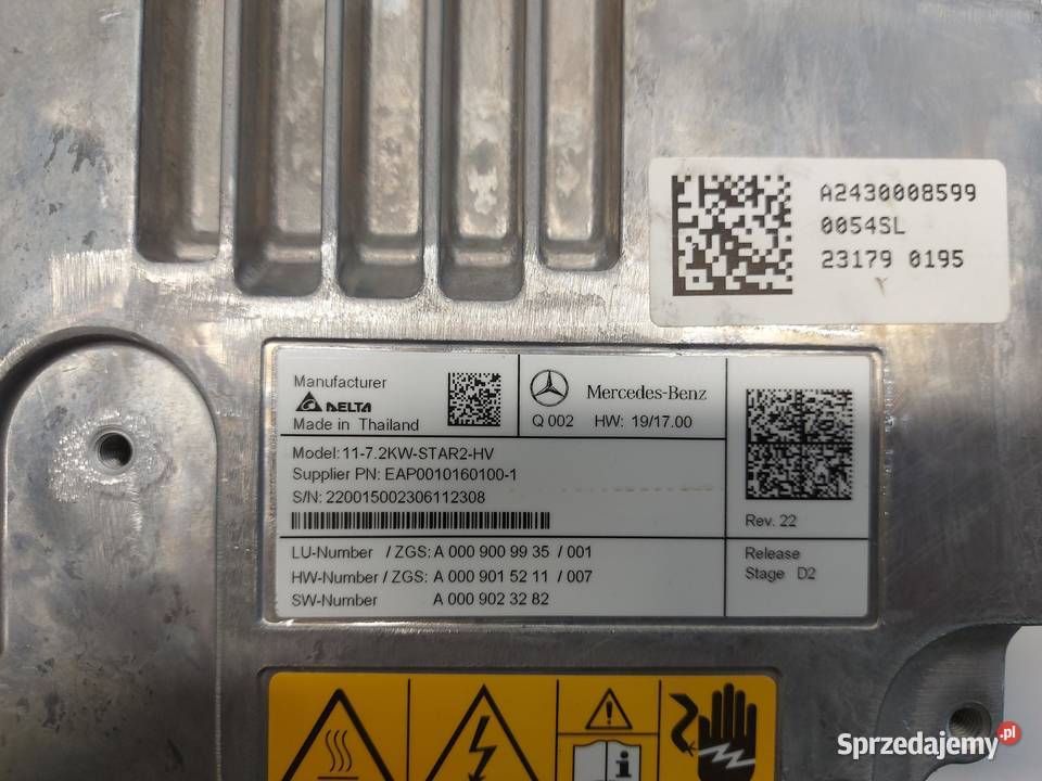 Mercedes EQA 250 W243 PRZETWONICA MODUŁ NAPIĘCIA osobowe