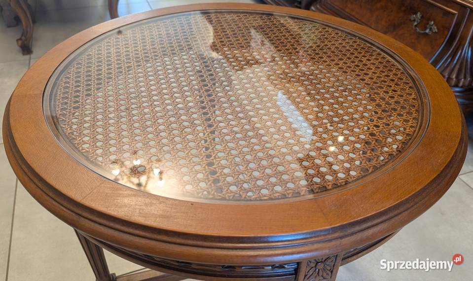Piękny okrągły stolik empire orzechsklep Dąbrowa Meble Dąbrowa Górnicza