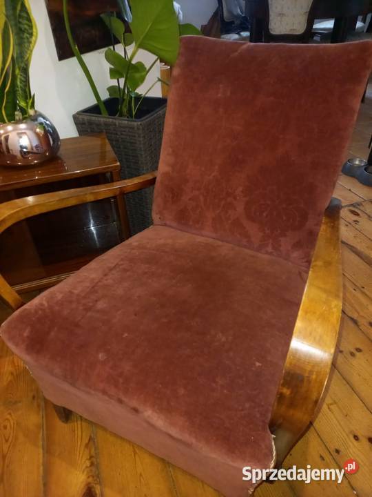Halabala fotele fotel art deco retro prl design Gdańsk