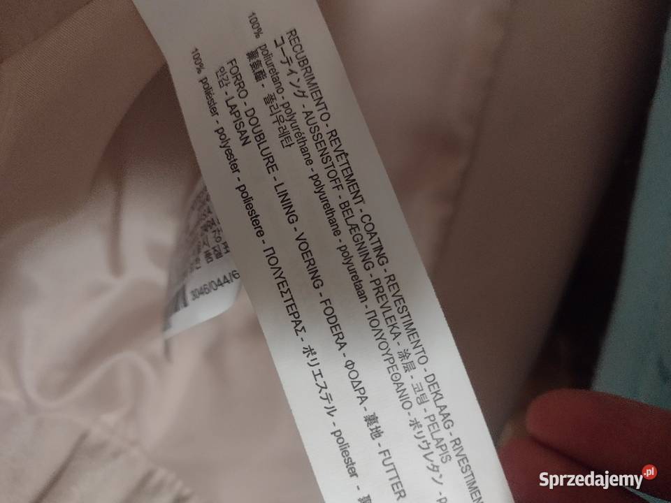 42XL ZARA Beżowa skórzana kurtka ramoneska z Kraków sprzedam